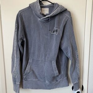American Eagle Outfitters Men's Blue/Greyish Hoodie Pullover Sweater size M